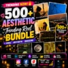 500+ Aesthetic Trending Reel Bundle | Viral Aesthetic Videos & Reels